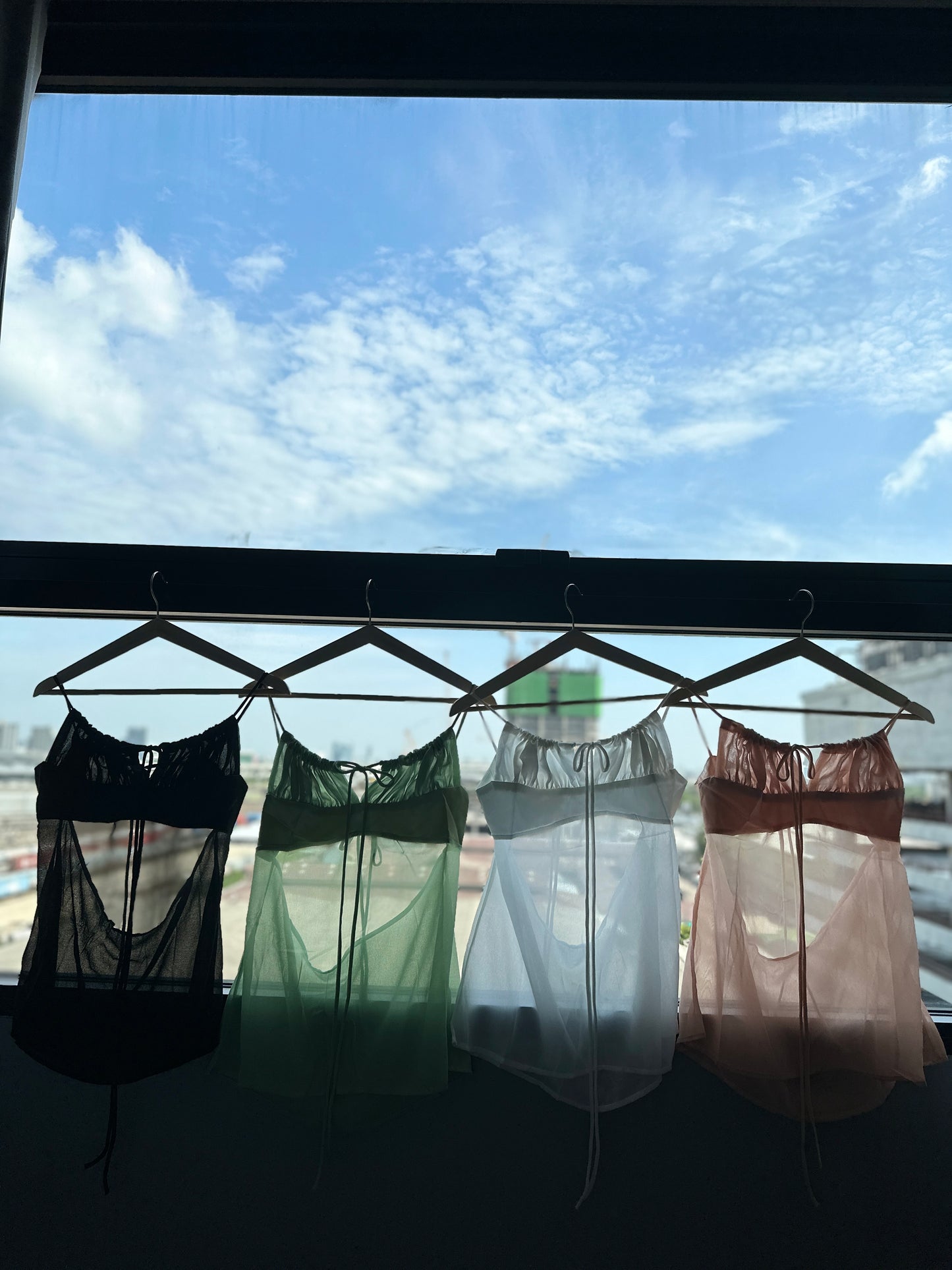 Summer Daily Outfits - Molly Top (White / Black / Green / Pink) #DO004
