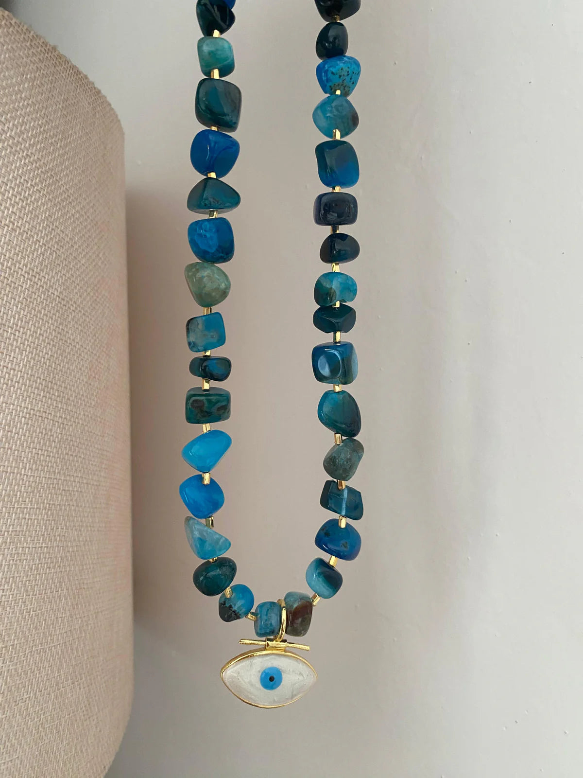 🇹🇷土耳其設計師親自設計 #accneck025 - Necklace047 Crystal Evil Eye Necklace