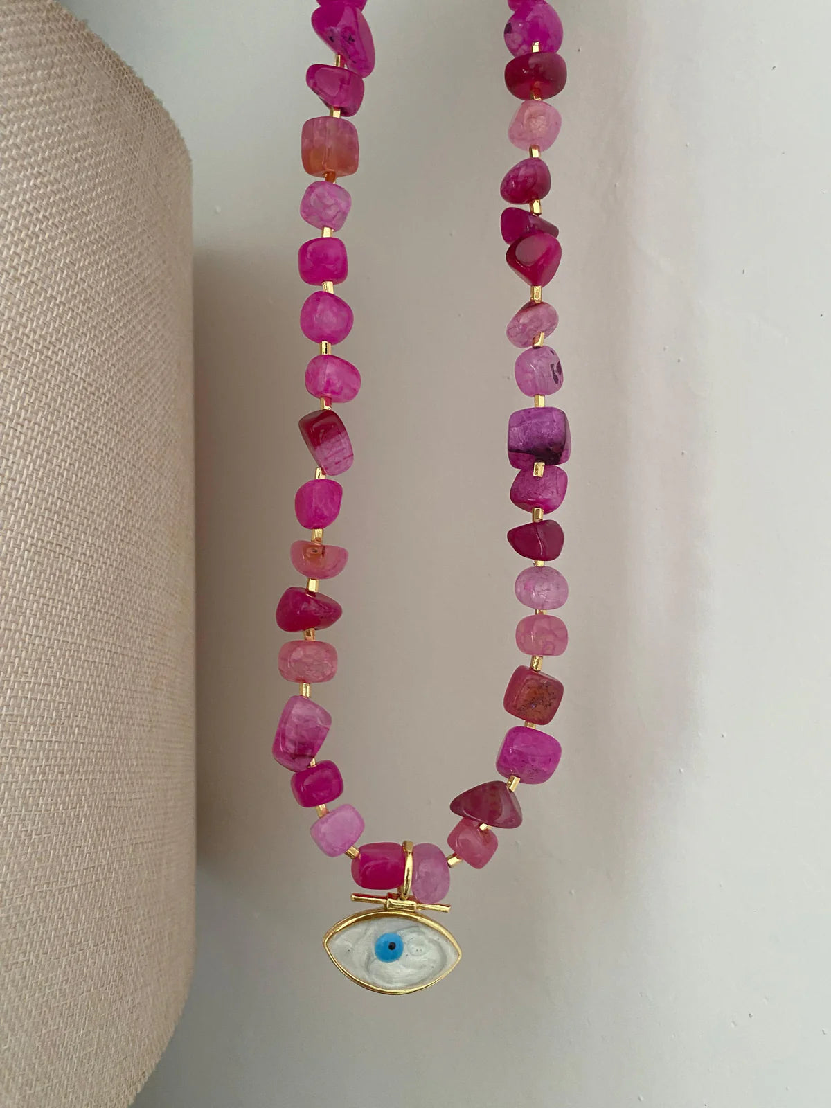 🇹🇷土耳其設計師親自設計 #accneck025 - Necklace047 Crystal Evil Eye Necklace