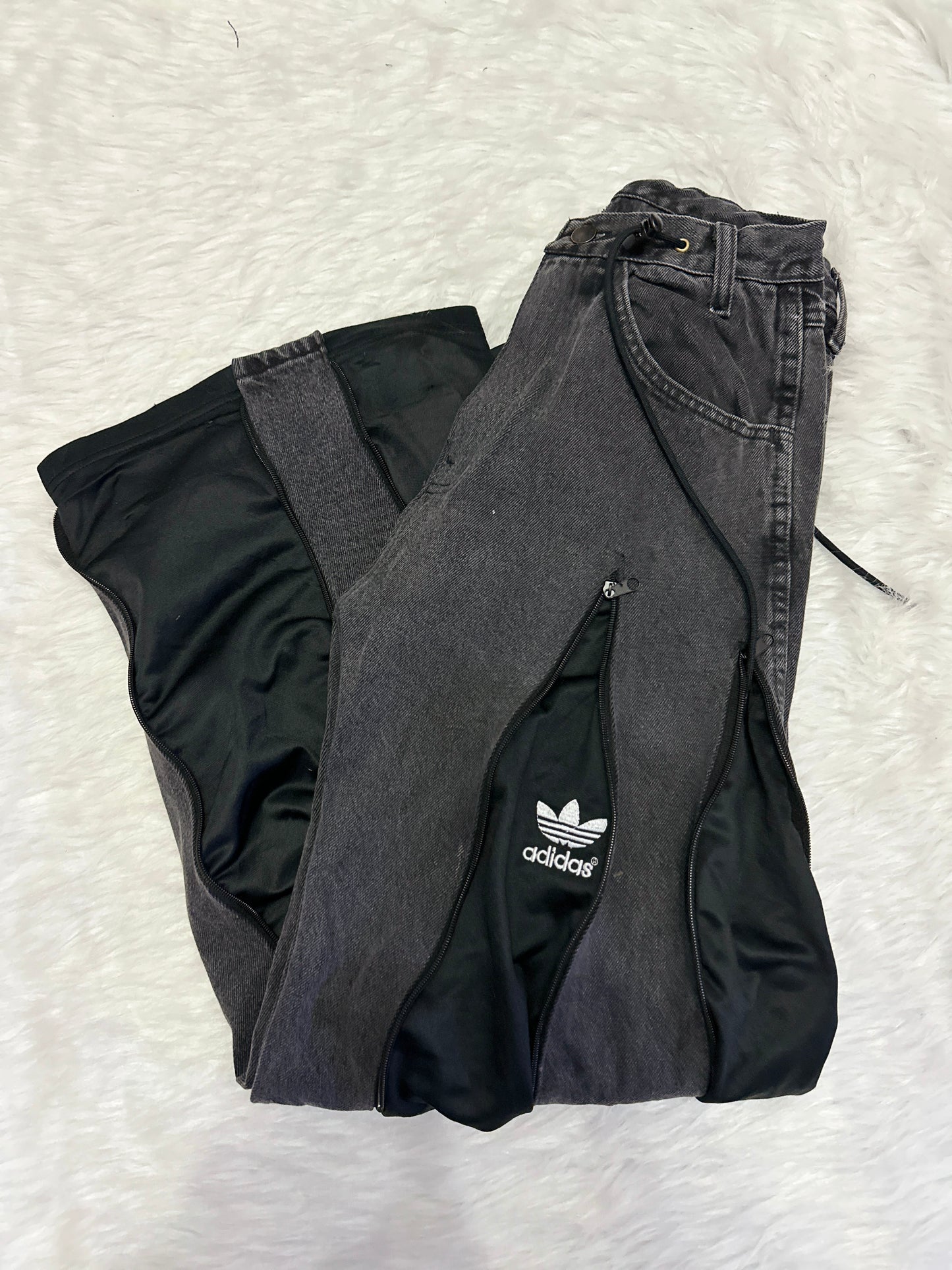 [新款現貨] Remade 4zipper Sportpants X Jeans #PANT203