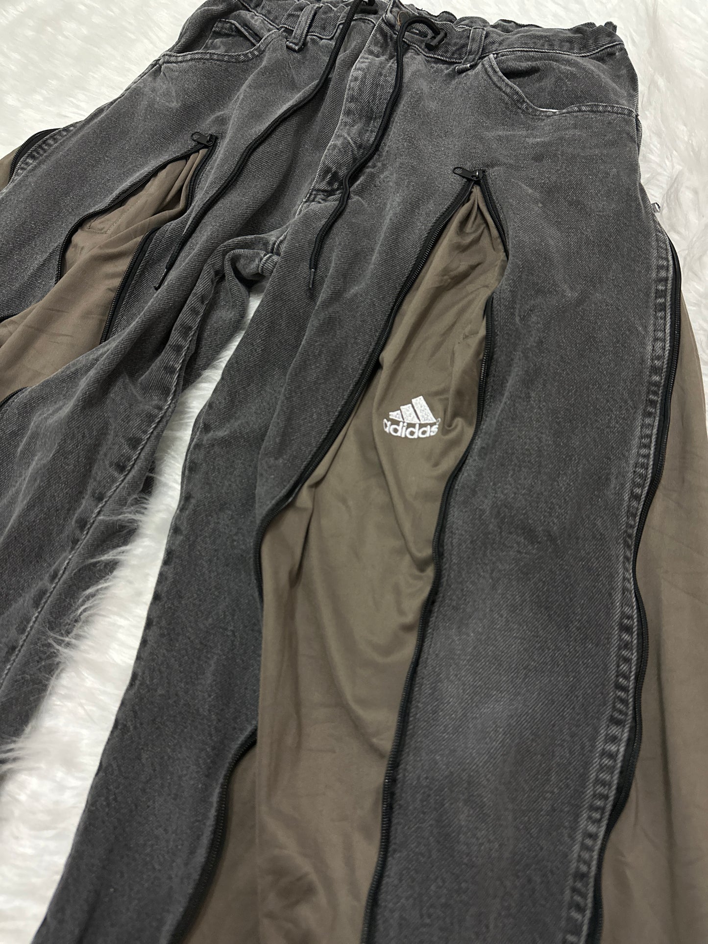 [新款現貨] Remade 4zipper Sportpants X Jeans #PANT195