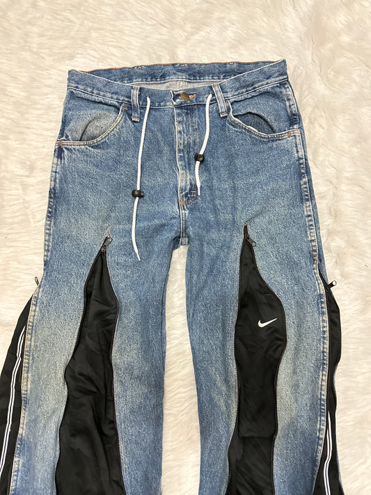 [新款現貨] Remade 4zipper Sportpants X Jeans #PANT177