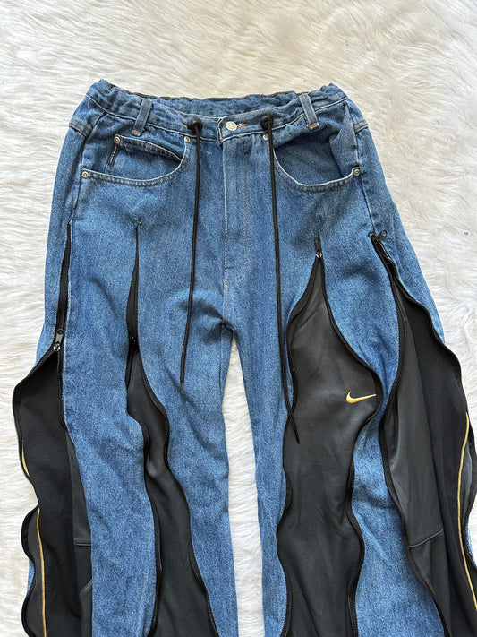 [新款現貨] Remade 4zipper Sportpants X Jeans #PANT150