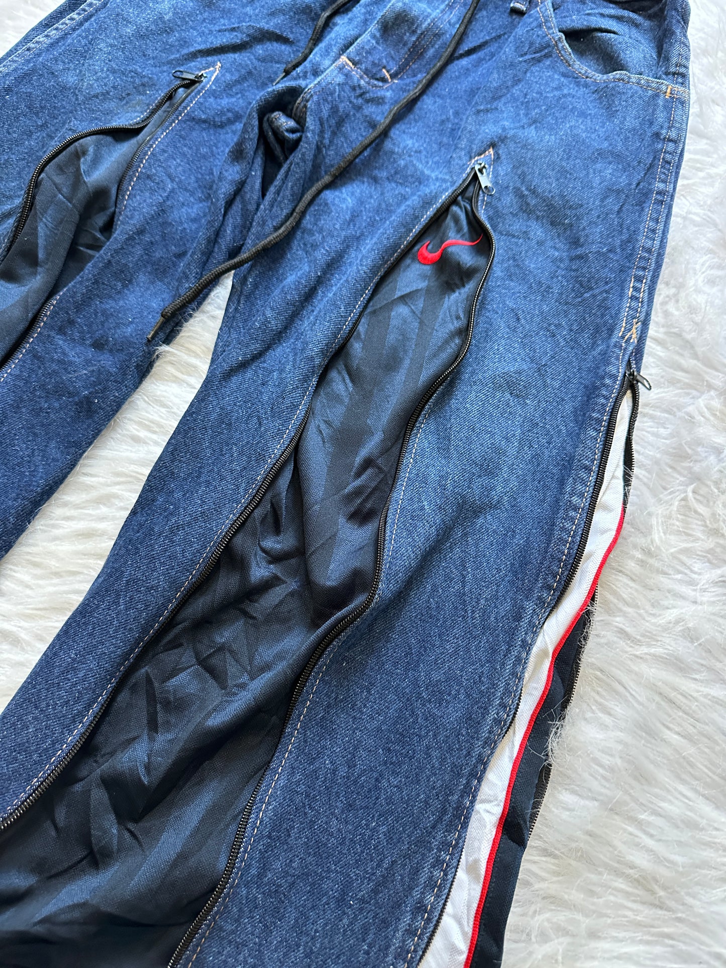 [新款現貨] Remade 4zipper Sportpants X Jeans #PANT169