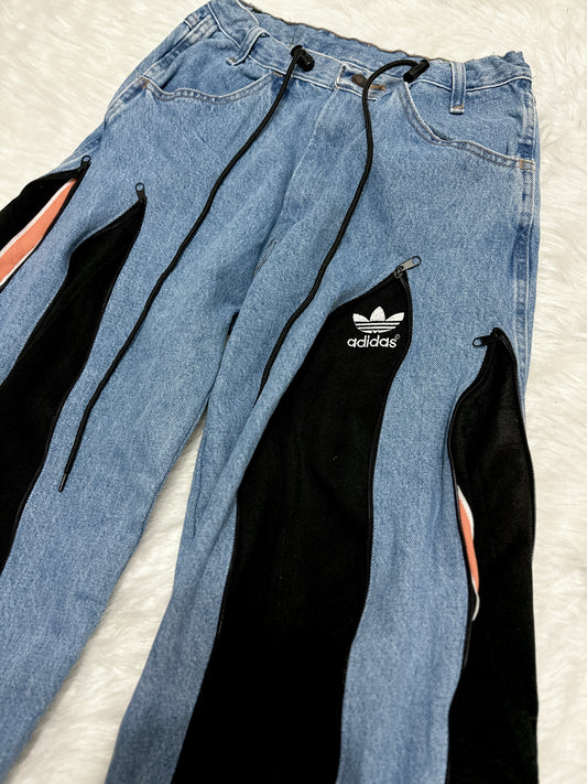 [新款現貨] Remade 4zipper Sportpants X Jeans #PANT191