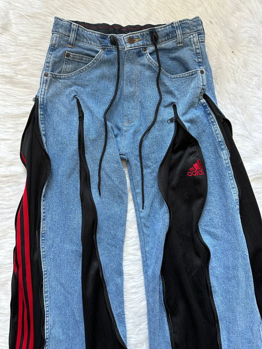 [新款現貨] Remade 4zipper Sportpants X Jeans #PANT157