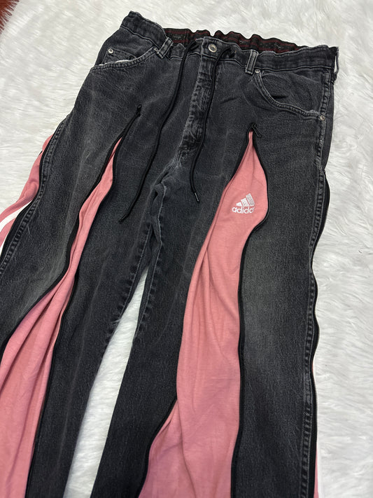 [新款現貨] Remade 4zipper Sportpants X Jeans #PANT202