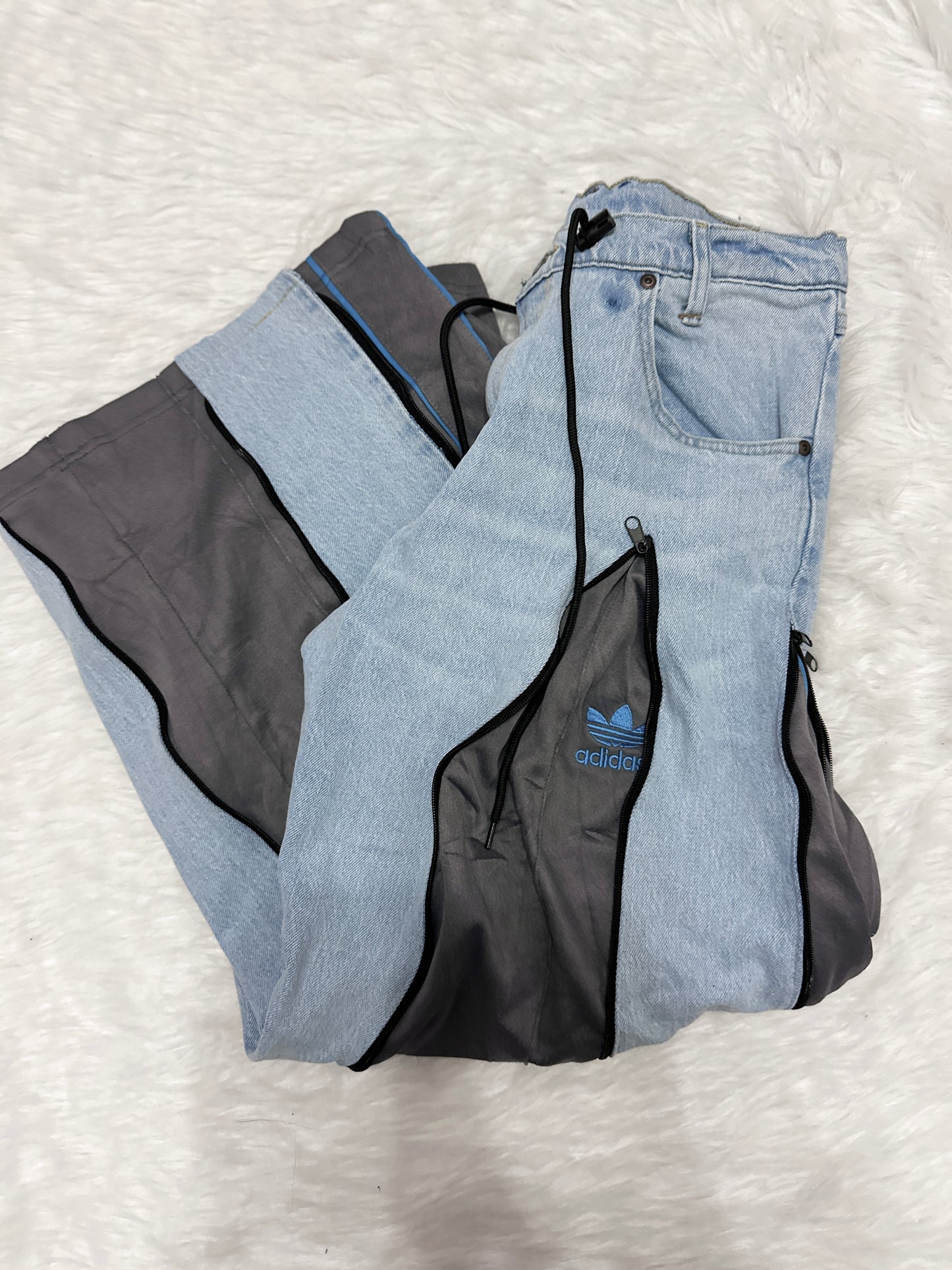 [新款現貨] Remade 4zipper Sportpants X Jeans #PANT201