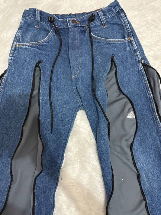 [新款現貨] Remade 4zipper Sportpants X Jeans #PANT147