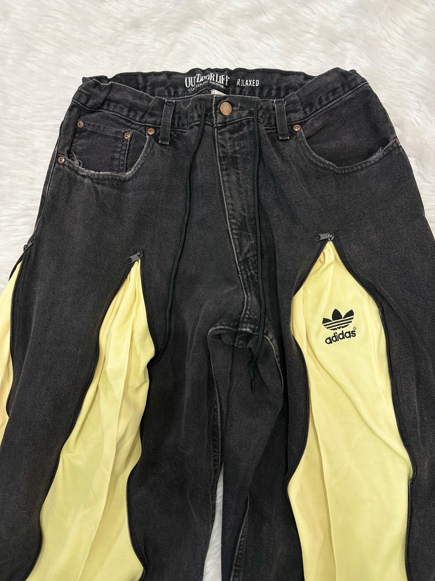 [新款現貨] Remade 4zipper Sportpants X Jeans #PANT196