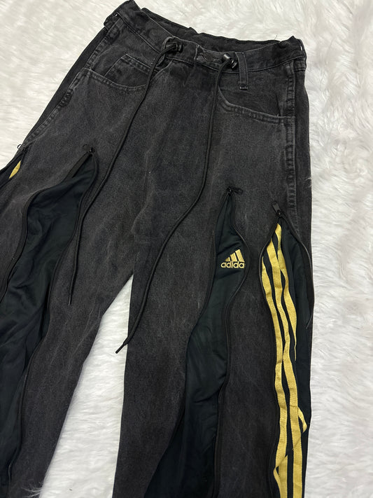 [新款現貨] Remade 4zipper Sportpants X Jeans #PANT205