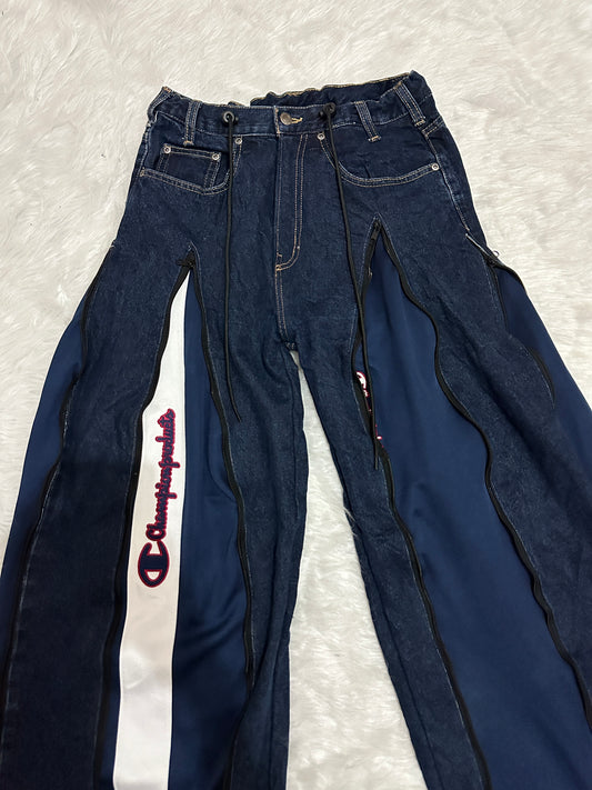 [新款現貨] Remade 4zipper Sportpants X Jeans #PANT141