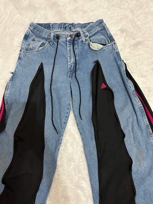 [新款現貨] Remade 4zipper Sportpants X Jeans #PANT143