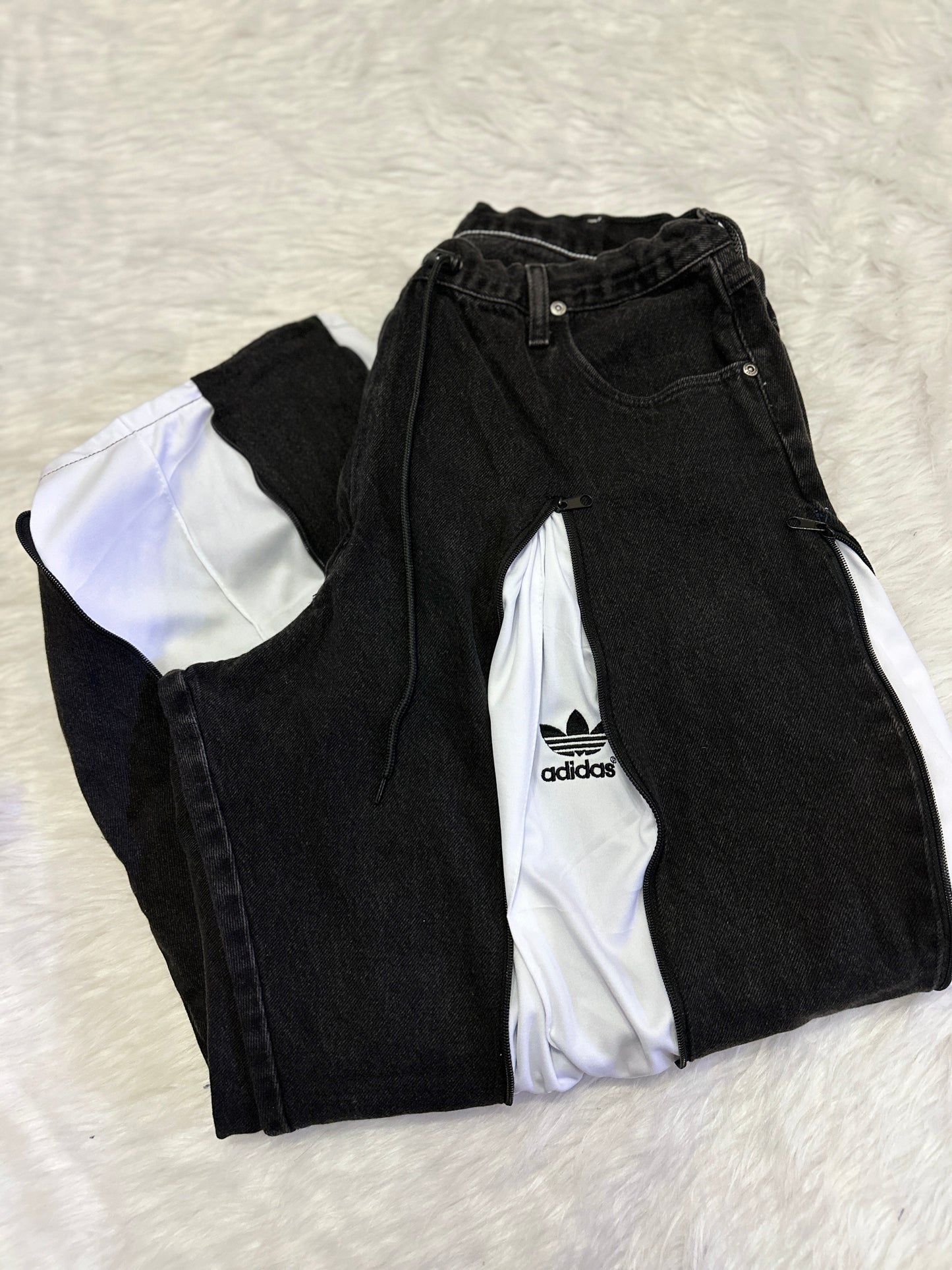 [新款現貨] Remade 4zipper Sportpants X Jeans #PANT208