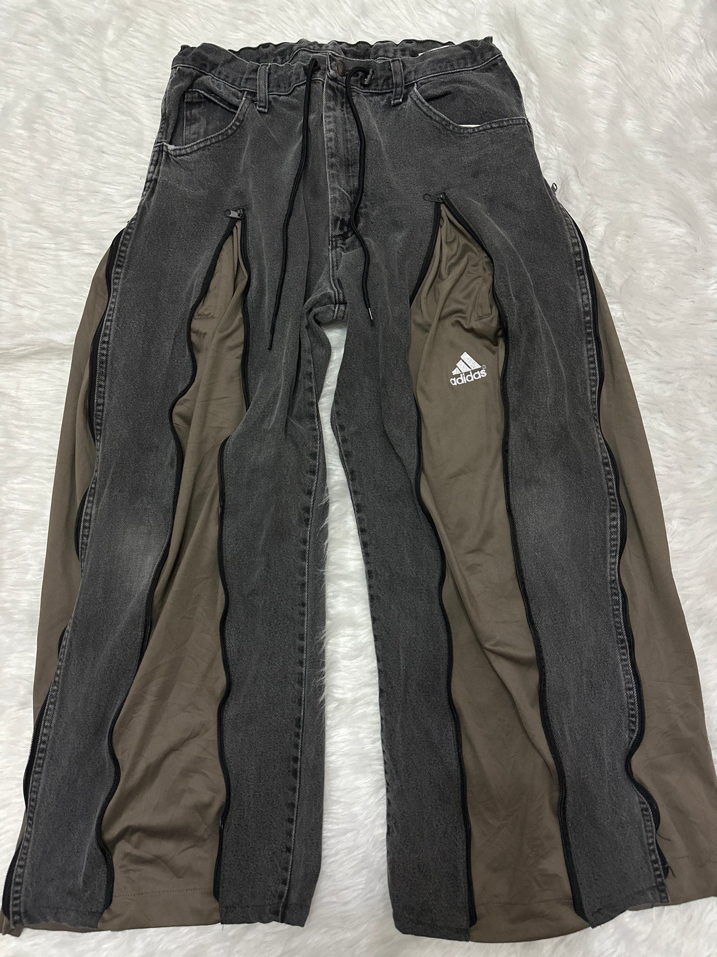 [新款現貨] Remade 4zipper Sportpants X Jeans #PANT195