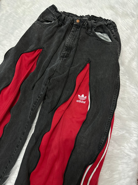 [新款現貨] Remade 4zipper Sportpants X Jeans #PANT197