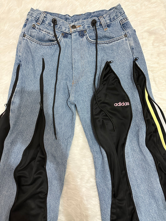 [新款現貨] Remade 4zipper Sportpants X Jeans #PANT145