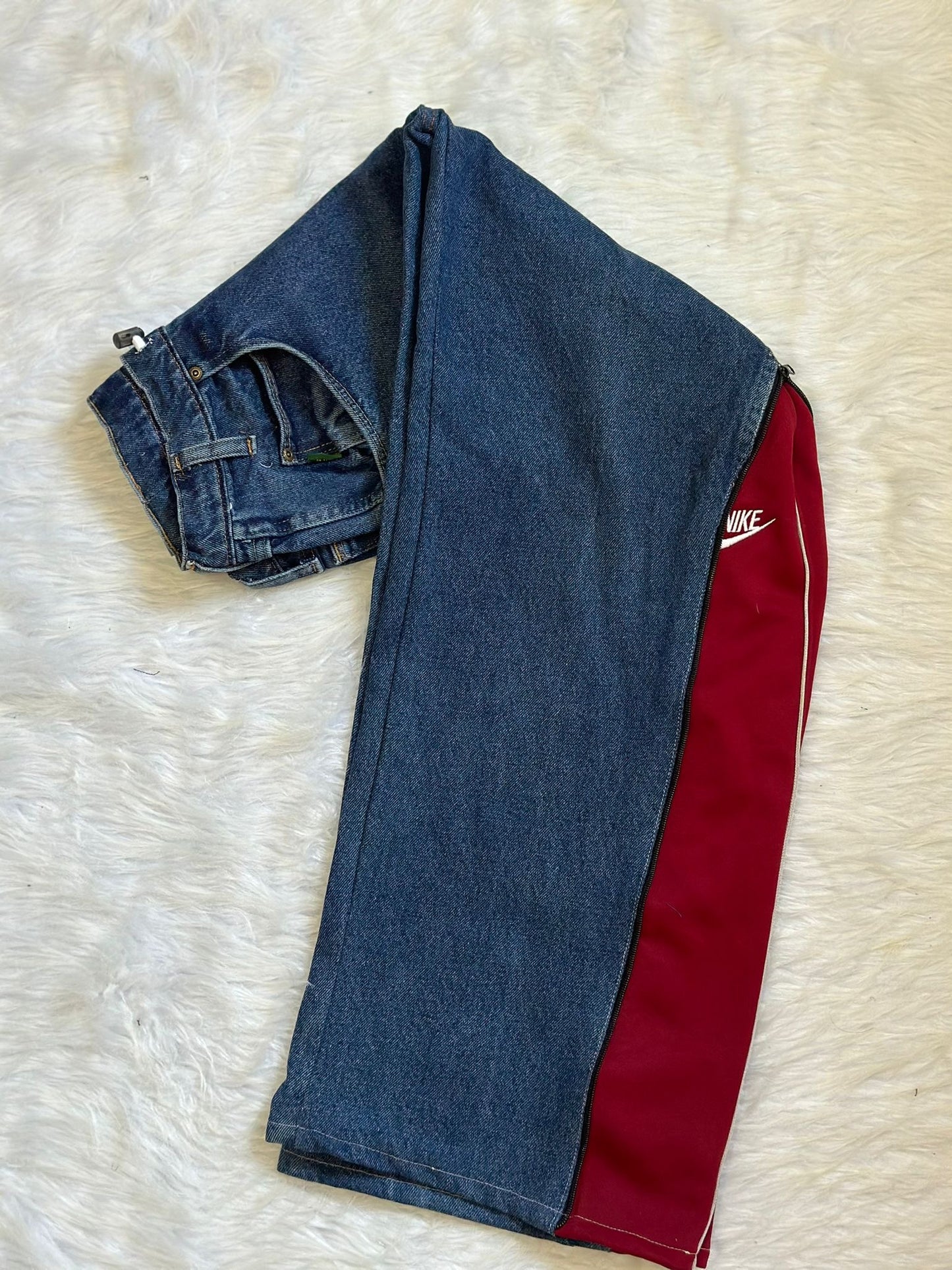 [新款現貨] Remade side zipper Sportpants X Jeans #PANT135