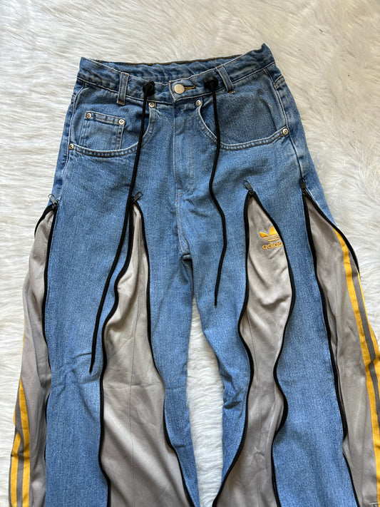 [新款現貨] Remade 4zipper Sportpants X Jeans #PANT155