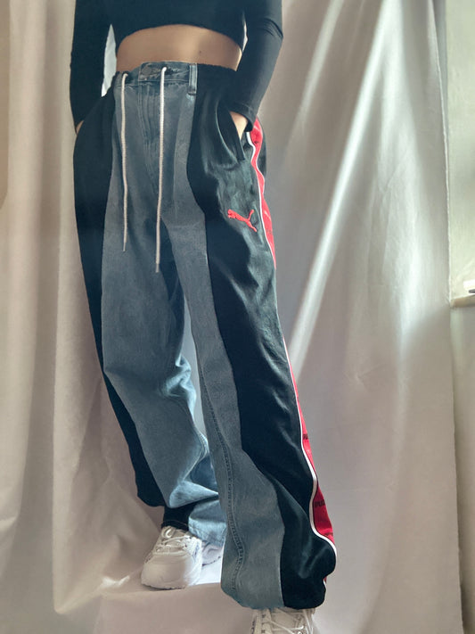 [現貨熱賣中] Designer Remade Series - Sport Pant X Jean MIX #PANT031