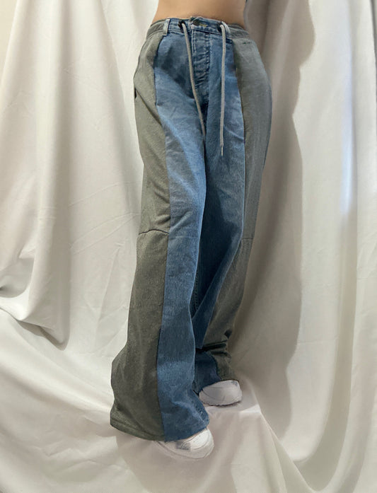 [現貨熱賣中] Designer Remade Series - Sport Pant X Jean MIX #PANT046