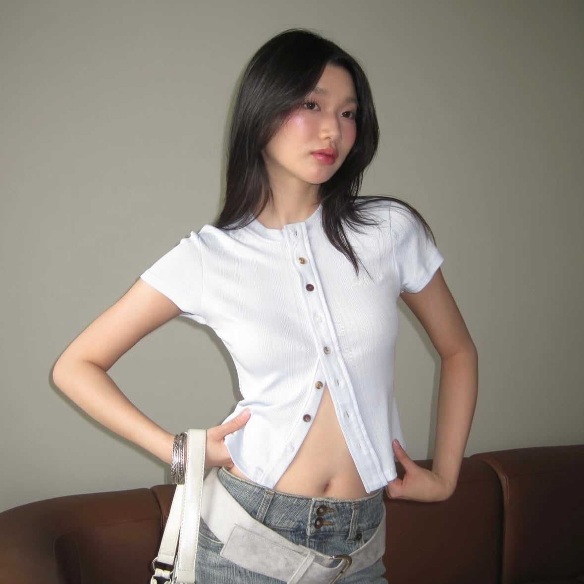 [25 Spring 預訂新款] Otter Ribbed Top #SP005