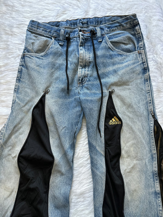 [新款現貨] Remade 4zipper Sportpants X Jeans #PANT167