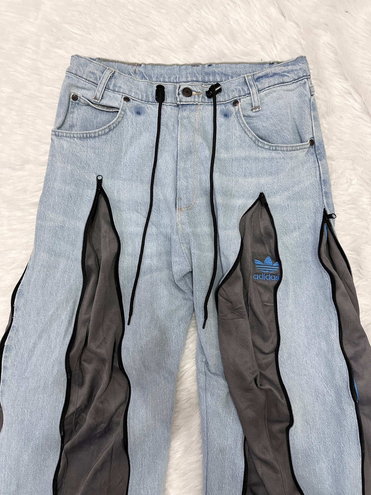 [新款現貨] Remade 4zipper Sportpants X Jeans #PANT201