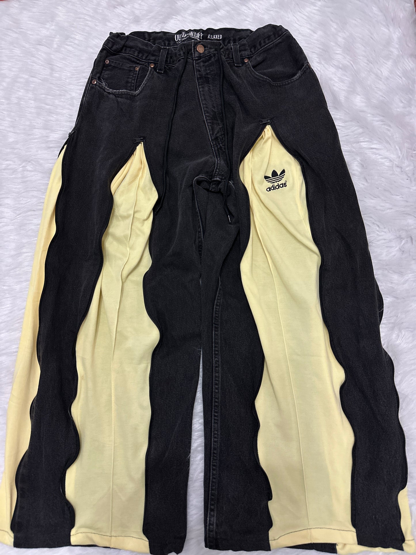 [新款現貨] Remade 4zipper Sportpants X Jeans #PANT196