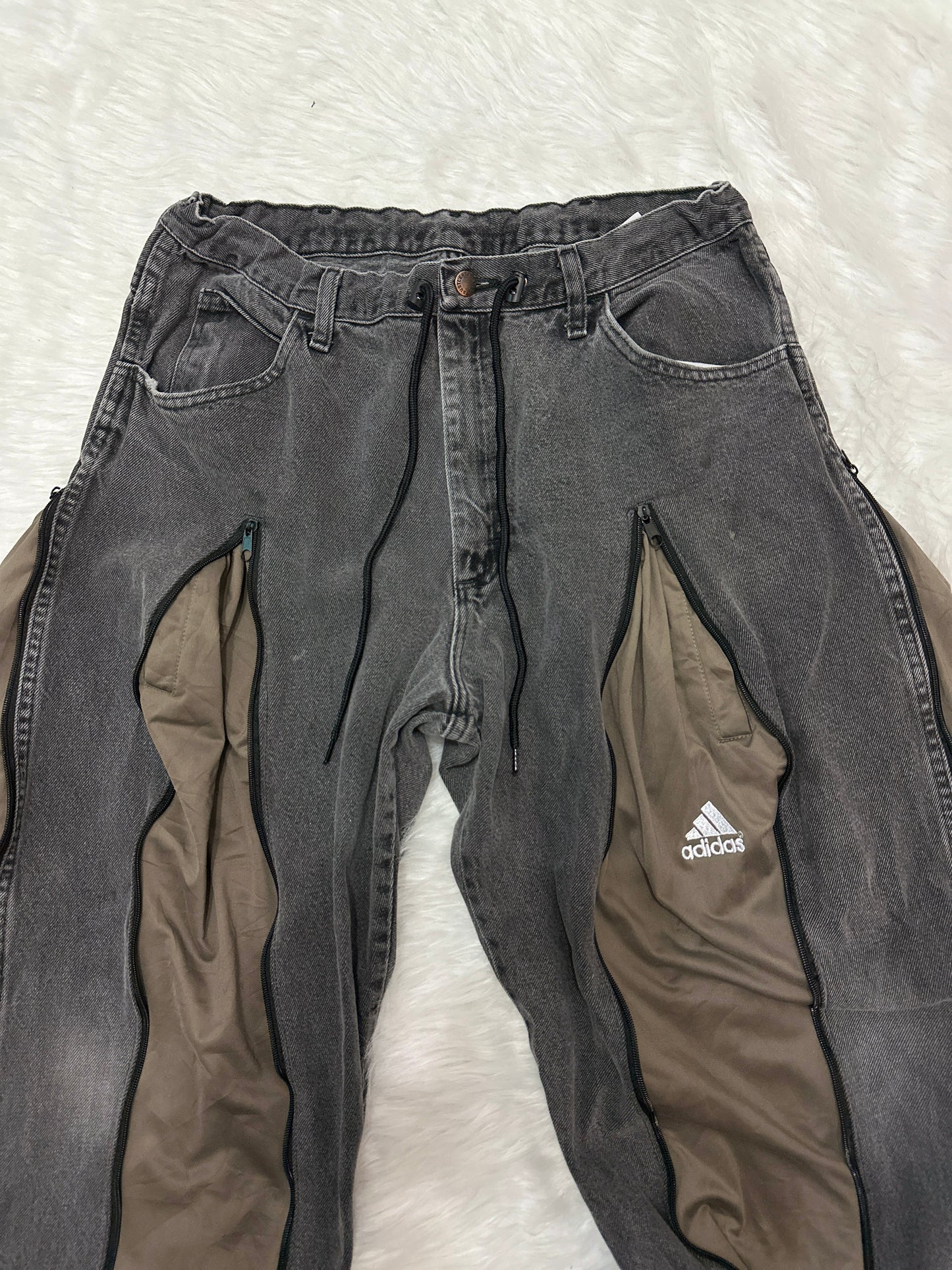 [新款現貨] Remade 4zipper Sportpants X Jeans #PANT195