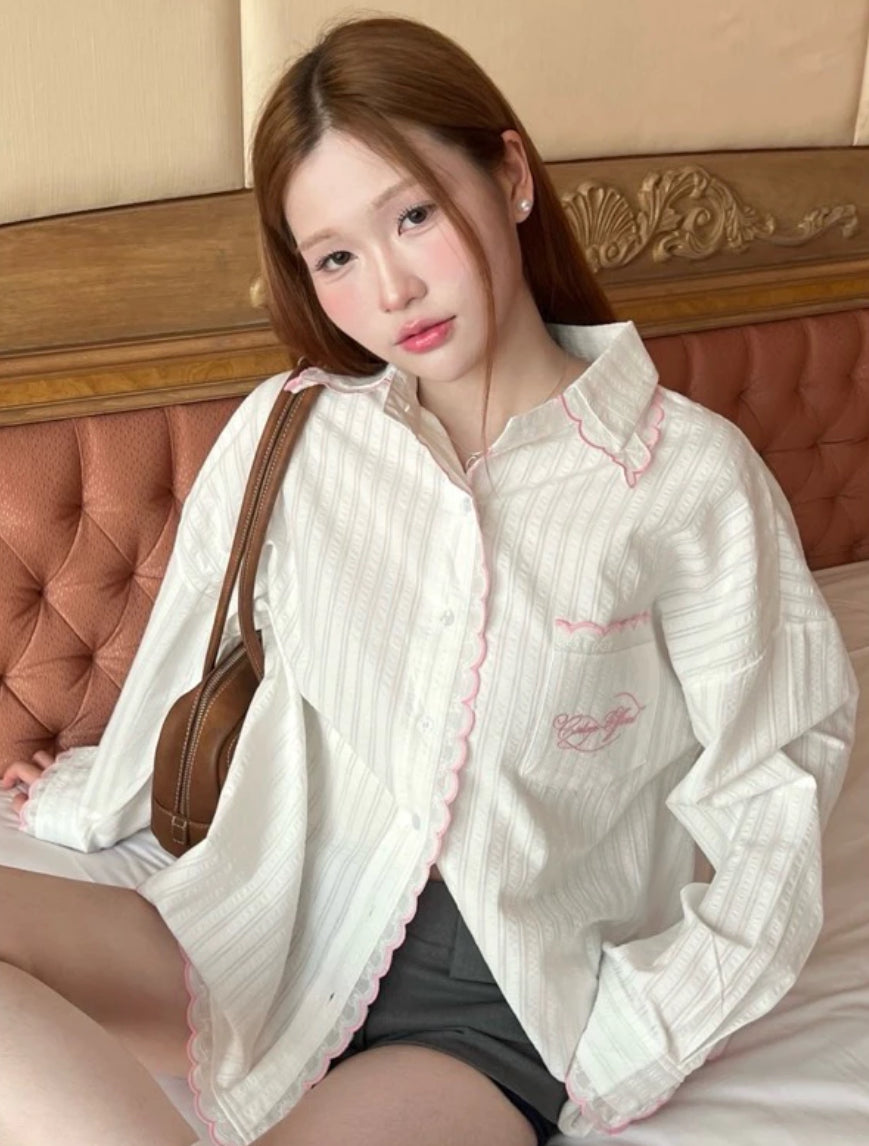 [24 Fall]  Lace Shirt #FW067