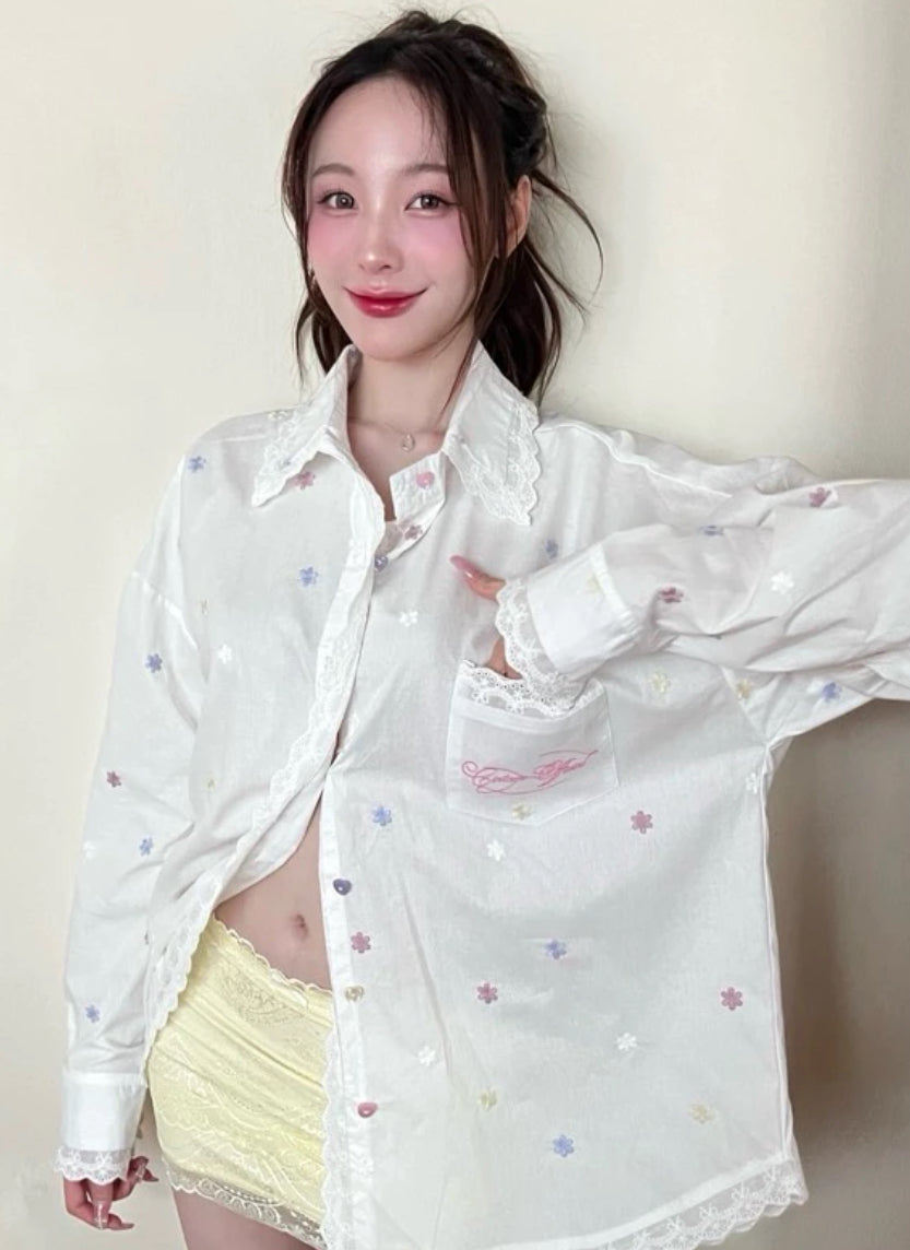 [24 Fall]  Lace Shirt #FW067