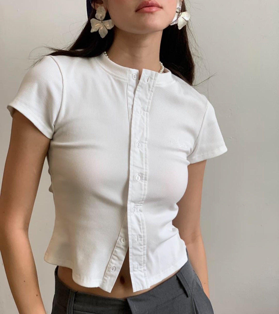 [25 Spring 預訂新款] Otter Ribbed Top #SP005